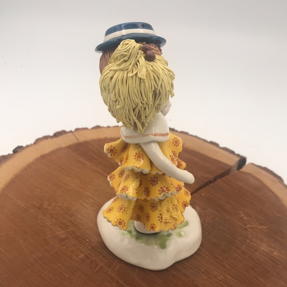 VTG Lino Zampiva Spaghetti Ware Boy & Girl Figurine 6" Signed & Stamped - Picture 6 of 11